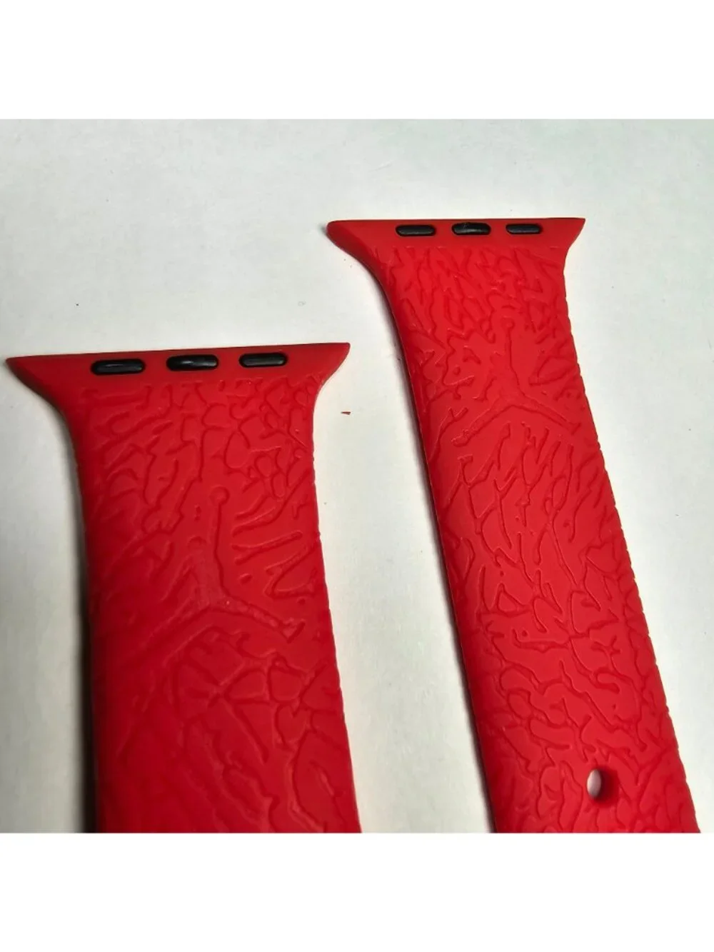 Air Jordan Apple Watch Textured Silicone Sport Band (42mm/44/46/49) Red